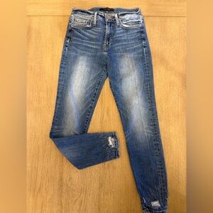 Flying Monkey Distressed Blue Skinny Jeans